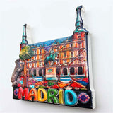 Mayor Plaza Madrid Spain Fridge Magnet 3D Resin