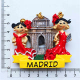 Madrid Spain Fridge Magnet 3D Resin