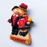 Germany Couple Fridge Magnet 3D Resin