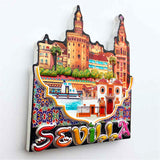 Seville Spain Fridge Magnet 3D Resin