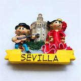 Sevilla Spain Fridge Magnet 3D Resin