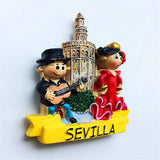 Sevilla Spain Fridge Magnet 3D Resin