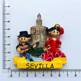 Sevilla Spain Fridge Magnet 3D Resin