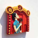 Shanghai China Fridge Magnet 3D Resin