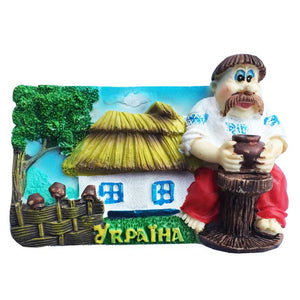 Ukraine Fridge Magnet 3D Resin