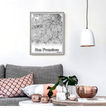 Tanokcrs San Francisco Map Print Poster Canvas | City Map Print Poster Canvas 11*14 inches