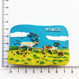 Norway Fridge Magnet 3D Resin