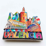 Valencia Spain Fridge Magnet 3D Resin