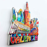 Valencia Spain Fridge Magnet 3D Resin