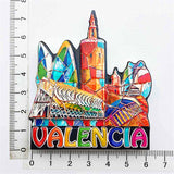 Valencia Spain Fridge Magnet 3D Resin