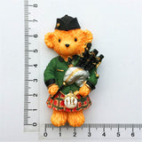 Bear Scotland England UK Fridge Magnet 3D Resin