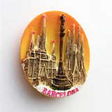 Barcelona Spain Fridge Magnet 3D Resin