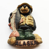 Bear Alaska USA America Fridge Magnet 3D Resin