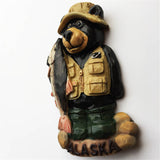 Bear Alaska USA America Fridge Magnet 3D Resin