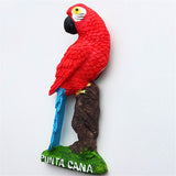 Macaw Punta Cana Dominican Fridge Magnet 3D Resin