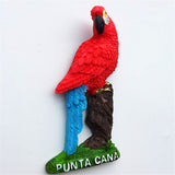 Macaw Punta Cana Dominican Fridge Magnet 3D Resin