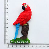 Macaw Punta Cana Dominican Fridge Magnet 3D Resin