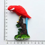 Macaw Punta Cana Dominican Fridge Magnet 3D Resin