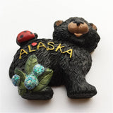 Bear Alaska USA America Fridge Magnet 3D Resin