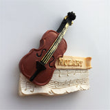 Violin Mozart Vjenna Austria Fridge Magnet 3D Resin