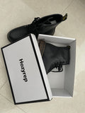 Hozyrep Plush Martin Boots Shoes Leather Rubber Tutsole