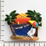 Jamaica Beach Fridge Magnet 3D Resin