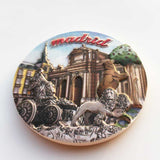 Madrid Spain Fridge Magnet 3D Resin