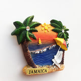 Jamaica Beach Fridge Magnet 3D Resin