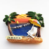 Jamaica Beach Fridge Magnet 3D Resin