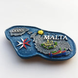 Malta Gozo Map Fridge Magnet 3D Resin