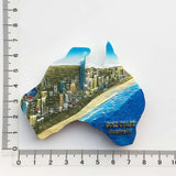 Gold Coast Australia Fridge Magnet 3D Resin