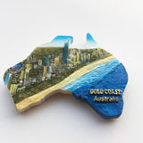 Gold Coast Australia Fridge Magnet 3D Resin