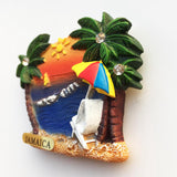 Jamaica Beach Fridge Magnet 3D Resin