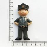 Policemen USA America Fridge Magnet 3D Resin