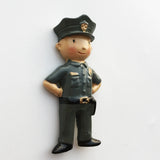 Policemen USA America Fridge Magnet 3D Resin