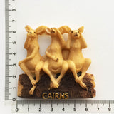 Kangaroo Cairns Australia Fridge Magnet 3D Resin