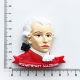 Mozart Salzburg Austria Fridge Magnet 3D Resin