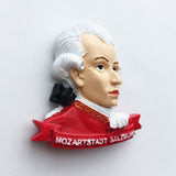 Mozart Salzburg Austria Fridge Magnet 3D Resin