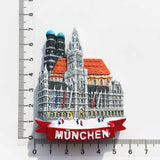 Munich Germany Fridge Magnet 3D Resin