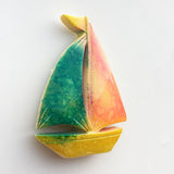 Sailboat New Zealand Fridge Magnet 3D Resin