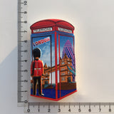 Telephone Box London England UK Fridge Magnet 3D Resin