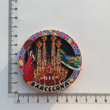 Barcelona Spain Fridge Magnet 3D Resin