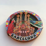 Barcelona Spain Fridge Magnet 3D Resin