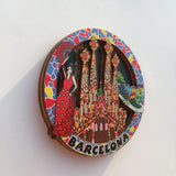 Barcelona Spain Fridge Magnet 3D Resin