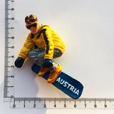 Austria Ski Fridge Magnet 3D Resin