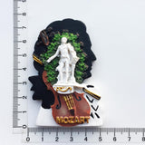 Mozart Salzburg Austria Fridge Magnet 3D Resin