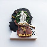 Mozart Salzburg Austria Fridge Magnet 3D Resin