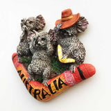 Australia Koala Family Fridge Magnet 3D Resin