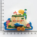 Mount Lao Qingdao China Fridge Magnet 3D Resin