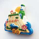 Mount Lao Qingdao China Fridge Magnet 3D Resin